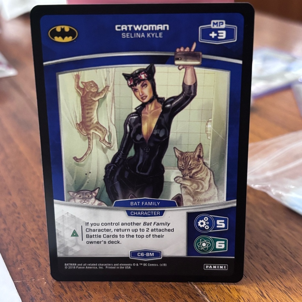 2018 DC PANINI METAK #C6 CATWOMAN NM-MT CARD